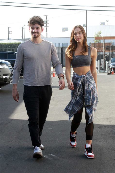 Alexis Ren And Alan Bersten Are Seen On Sunday Arriving To The Dwts