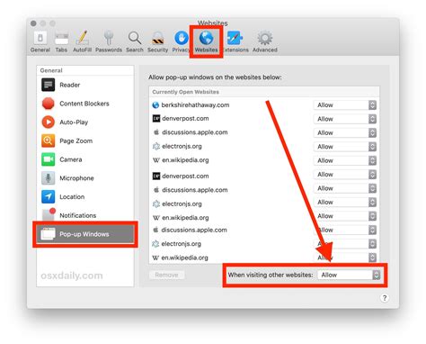 How To Allow Pop Up Windows In Safari For Mac