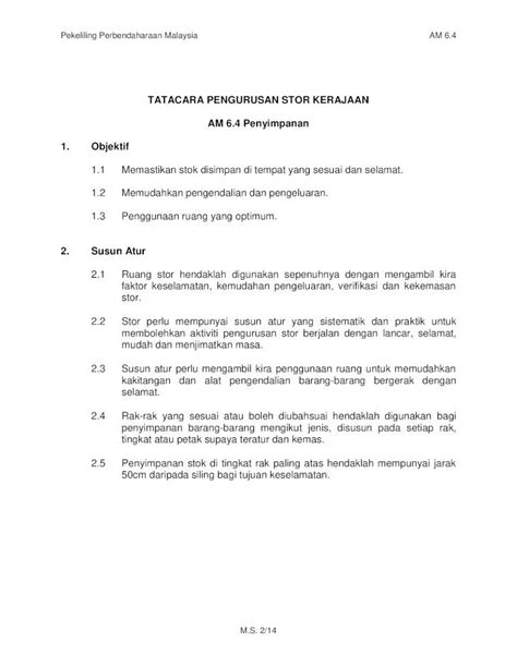 Bahagian perolehan dan pengurusan aset, kpm. KERAJAAN MALAYSIA Tatacara Pengurusan Stor Kerajaan 6-4 ...