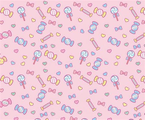 Kawaii Candy Candy Background Cute Home Screen Wallpaper Kawaii