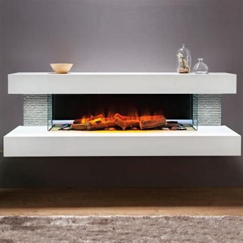 Evolution Fires Vegas 72 Inch Wall Mount Electric Fireplace White