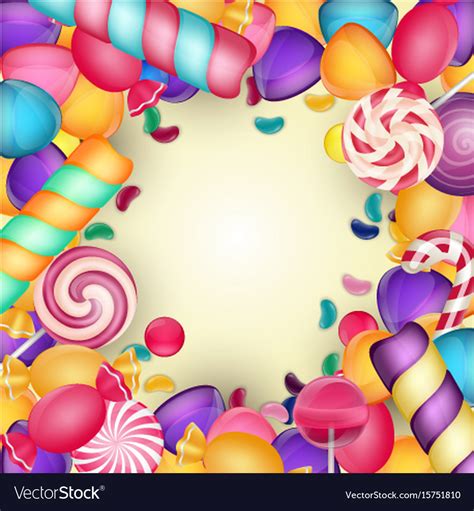 Colorful Candy Background Royalty Free Vector Image