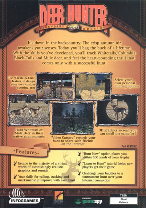 Deer Hunter 2003 2002 Windows Box Cover Art Mobygames