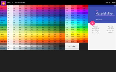 Material Design Color Palettes Useful Tools Webfx