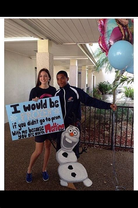 Frozen Promposal Prom Proposal Cute Prom Proposals Creative Prom