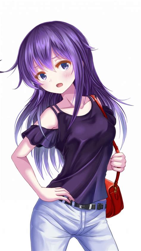 Discover Anime Girls With Purple Hair Best In Cdgdbentre