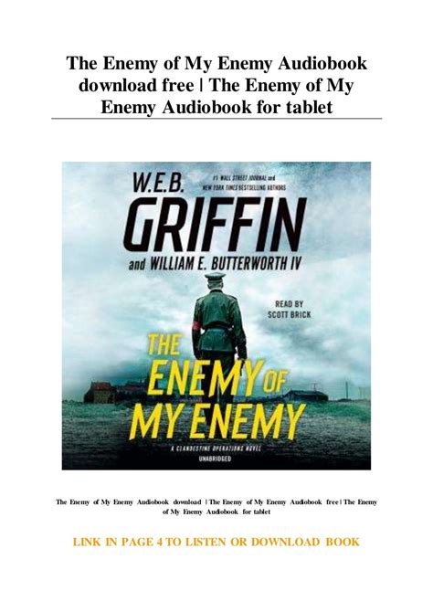 The Enemy Of My Enemy Audiobook Download Free The Enemy Of My Enemy Audiobook For Tablet