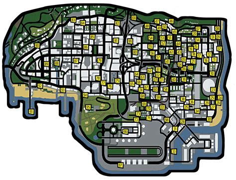 Grand Theft Auto San Andreas Tag Locations Grand Theft Auto