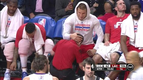Blake Griffin Jokingly Pulls Trainers Head Toward His Crotch