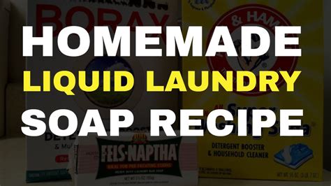 How To Make Homemade Liquid Laundry Soap Short Version Youtube