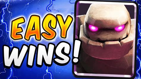 Best Golem Lightning Deck In The Meta Clash Royale Youtube