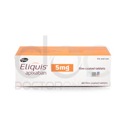 Buy Eliquis 5mg Tablet 60s Uses Dosage Side Effects Instructions Doctoroncall