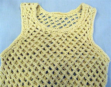Vintage Knitted String Vest