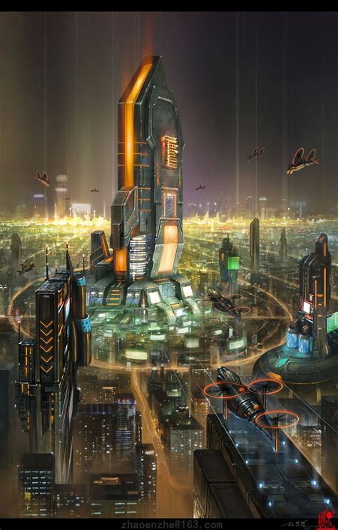 Scifi City Cyberpunk City Sci Fi Architecture Amazing Architecture