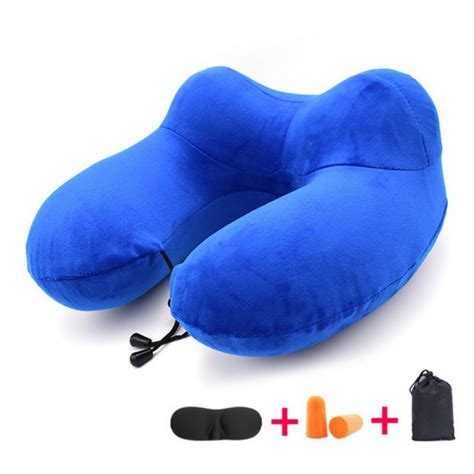 Airplane Inflatable Neck Pillow U Shape Travel Pillow Comfortable Pillows For Sleep Home Textile