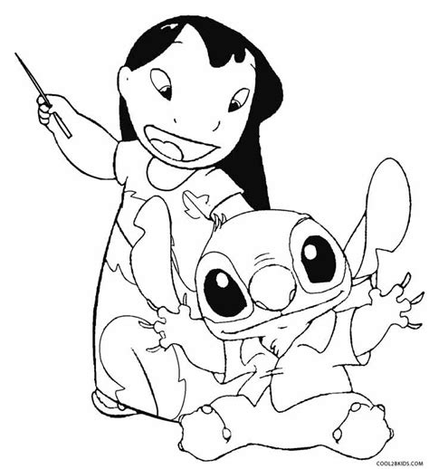 Lilo and stitch disney christmas coloring page. Printable Lilo and Stitch Coloring Pages For Kids