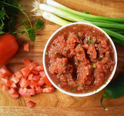 Homemade Restaurant Style Salsa Is Made With Fresh Ingredients