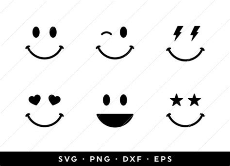 Happy Face Svg Cut File Smiley Face Svg Clipart A Concept Home