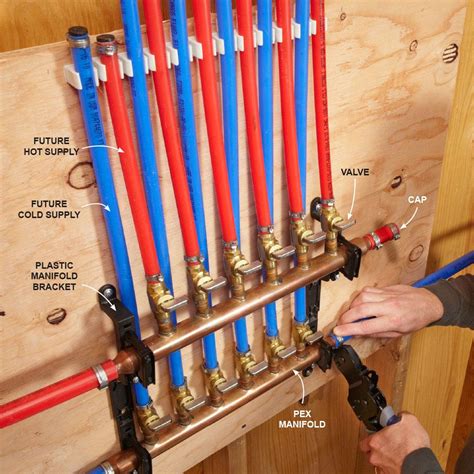 Pex plumbing manifolds and pex tubing are part of a relatively new method for residential water distribution, but they have gained a pex manifold includes separate manifold chambers to serve hot and cold water lines. Pin on Aargh, plumbing!