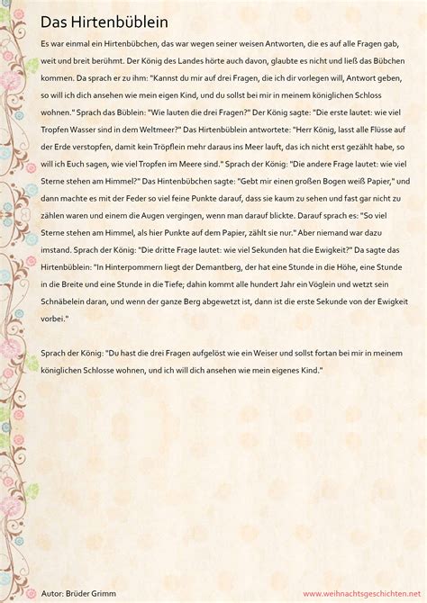 Einige der kurzgeschichten passten auch in eine andere kategorie. Weihnachtsgeschichten zum Ausdrucken