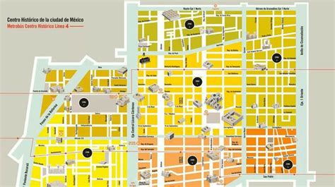 Mapa Centro Histórico Ciudad De México México Ciudades Ciudad De México