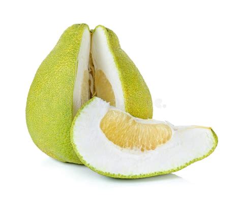 Pomelo Fruit Isolated On The White Background Stock Image Image Of