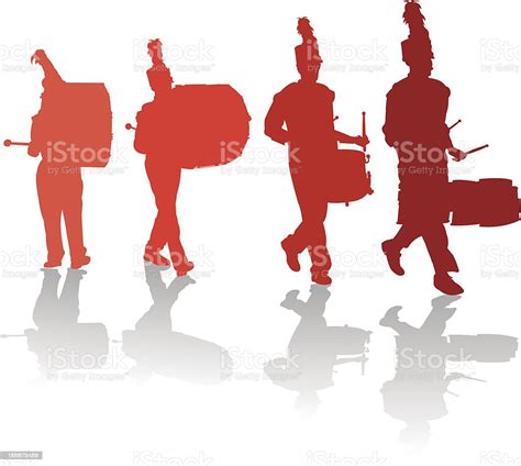 Marching Band Drum Line Stock Vector Art 165675468 Istock