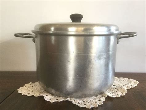 Vintage Aluminum Stock Pot Comet Aluminum USA Vintage Cookware Etsy