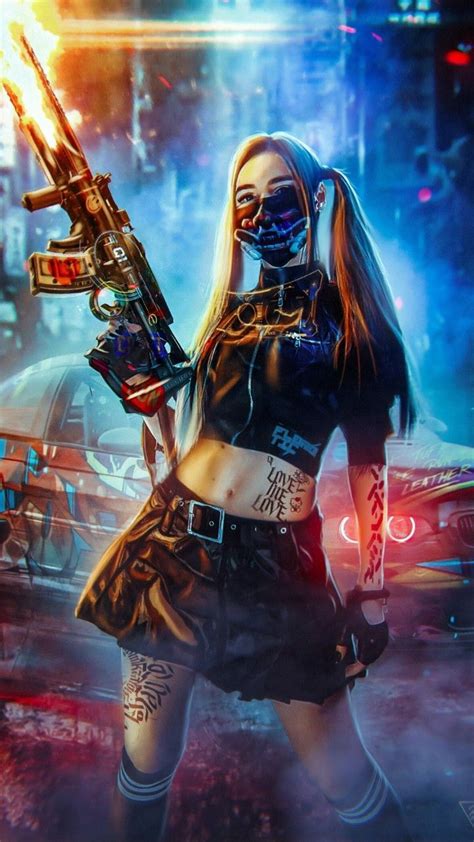 Bad Cyber Girl Cyberpunk Girl Cyberpunk Style Cyberpunk Art