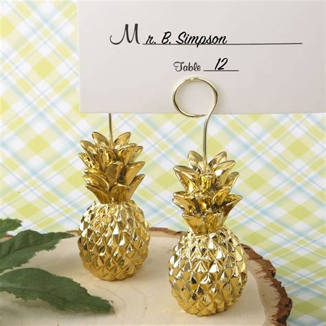 Pineapple Place Card Holder Wedding Favors Wedding Card Holder Place