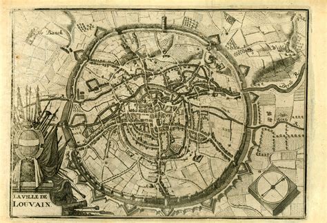 Leuven Kaart 1720 Most Beautiful Cities History Vintage World Maps