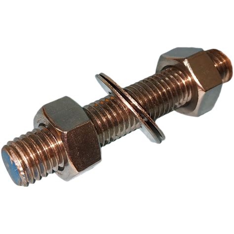 Ss Stud Bolt 16mm X 125mm With 2 Nut And 2 Flat Washer Shopee Philippines