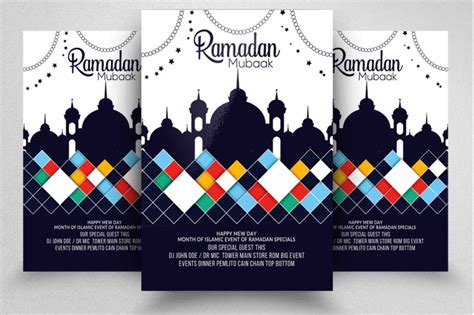 Ramadan Mubarak Flyer Template By Designhub Thehungryjpeg