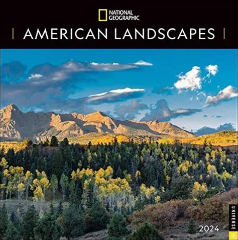American Landscapes National Geographic 2024 Wall Calendar Brand New