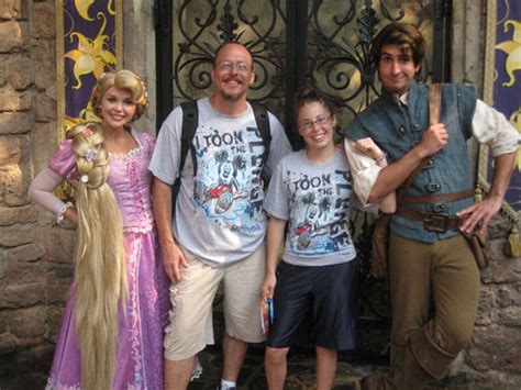 Flynn Rider And Rapunzel In Magic Kingdom 2011