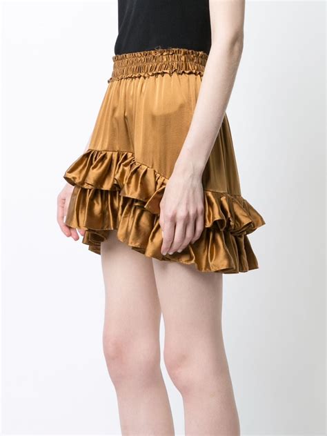 Love Shack Fancy Ruffled Mini Skirt Farfetch