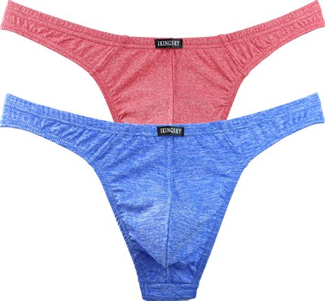 Buy Ikingsky Mens Thong Underwear Soft Stretch T Back Mens Underwear