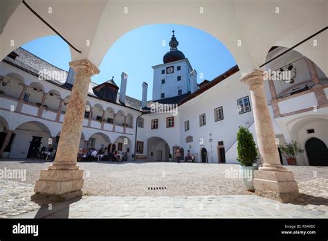 Schloss Ort On Lake Traunsee Gmunden Salzkammergut Upper Austria