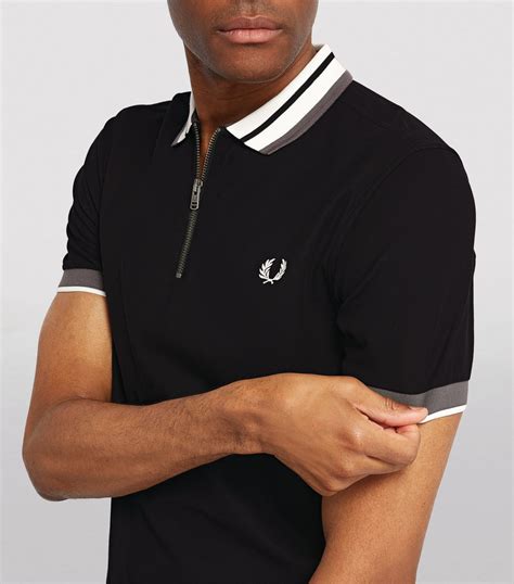 Fred Perry Zip Up Polo Shirt Harrods Us