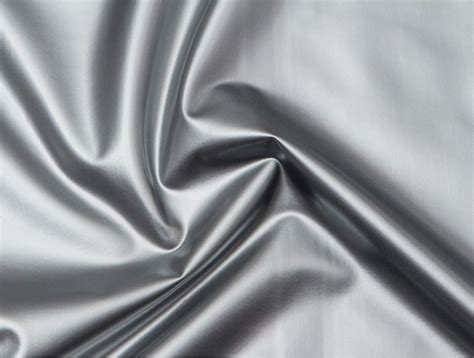 Mjtrends Stretch Pvc Fabric Silver