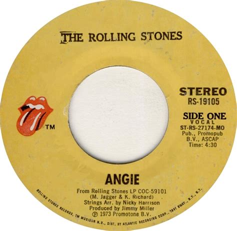 The Rolling Stones Angie Version 2 1973