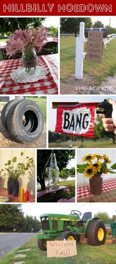 hillbilly hoedown party ideas 2busybrunettes country birthday party western theme party