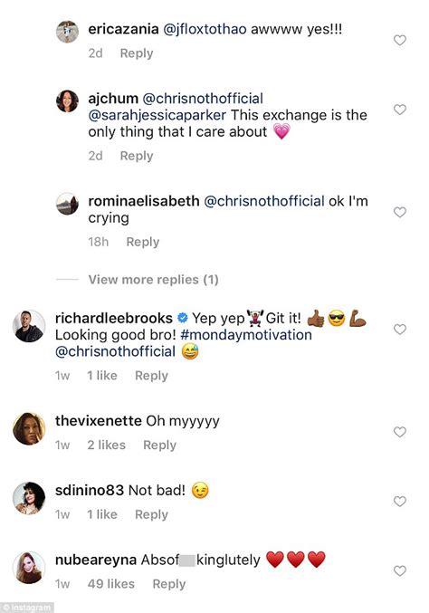 Sarah Jessica Parker Comments On Chris Noths Chiseled Instagram Photo