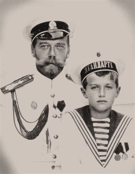 Tsar Nicholas Ii And His Son The Tsarevich Alexei Tsar Nicholas Ii