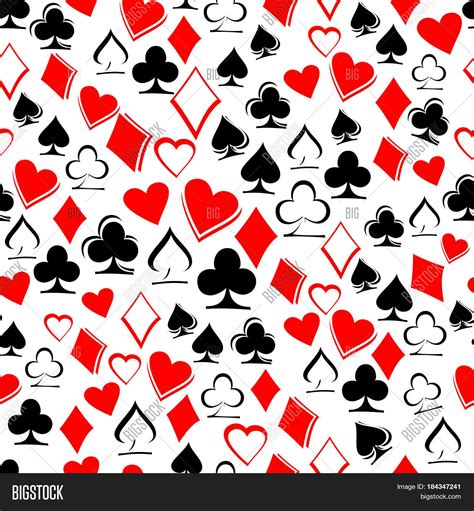 Playing Card Suits On Vector And Photo Free Trial Bigstock