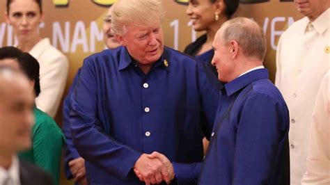 Trump Putin Shake Hands Chat Multiple Times At Asia Pacific Summit