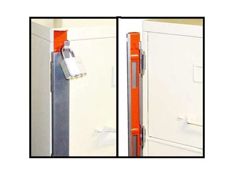 These file locking bars can lock file cabinets that do not have a built in lock, or serve as a second layer of security. Progressive, FCL-2, 21-1/2" 2 Drawer, File Cabinet Locking ...