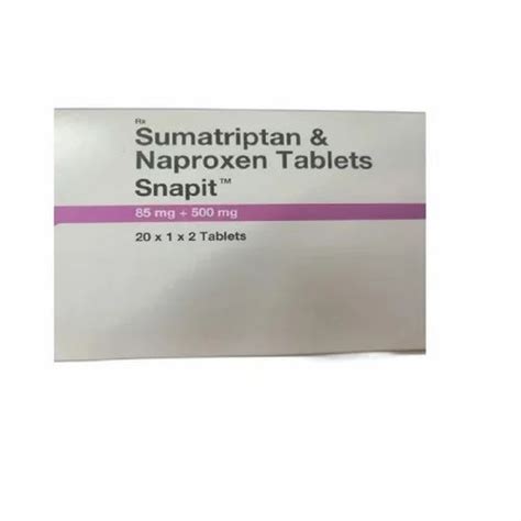 Sumatriptan Naproxen Tablets At Rs Stripe Naproxen Tablets In