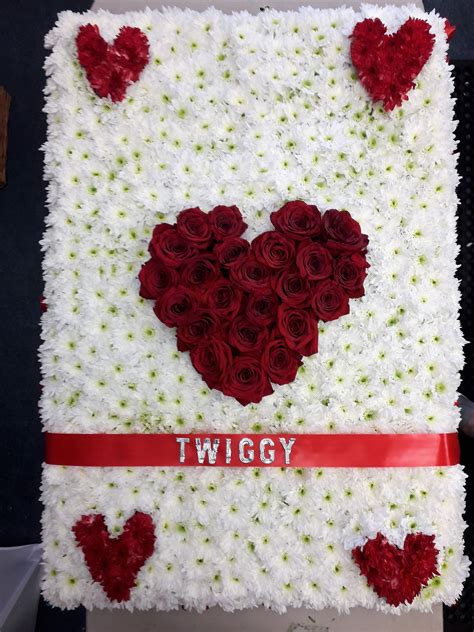 Send your sincerest condolences and sympathies with canva's collection of printable and editable sympathy cards. Ace of Hearts Playing Card funeral flowers | Sympathy ...