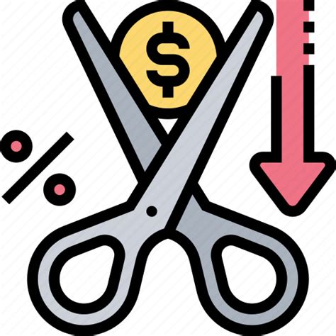 Expenses Cut Budget Income Financial Icon Download On Iconfinder
